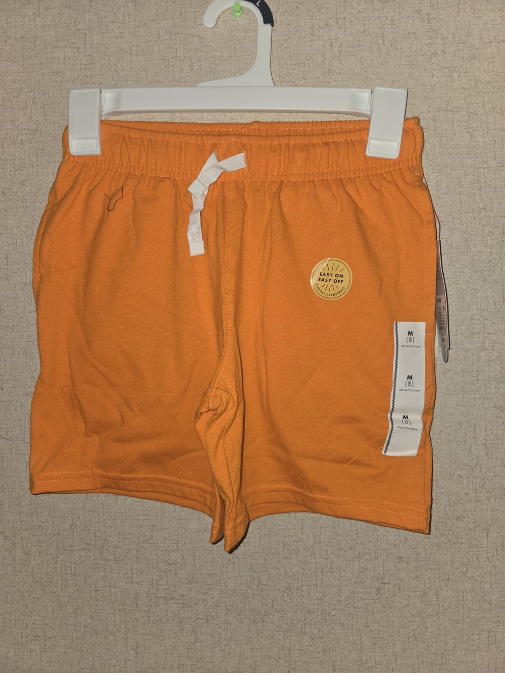 Cat & Jack Orange Drawstring Kids Shorts Medium